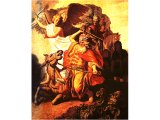 `Balaam and the Ass` by Rembrandt. Panel, 1626. Paris, Musee Cognacq-Jay.